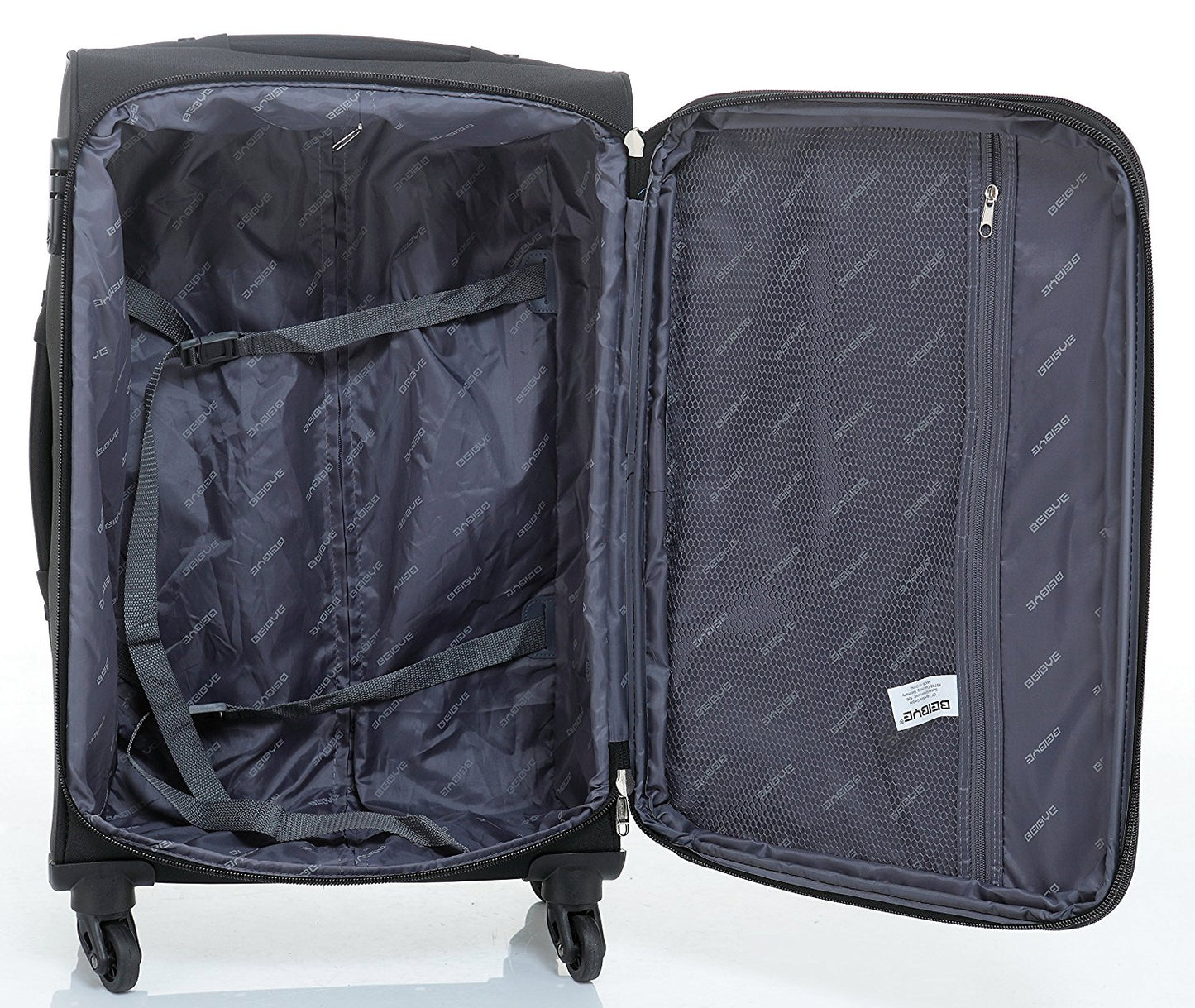 BEIBYE Trolley-Koffer 4 Rollen, 74 cm, 115 Liter